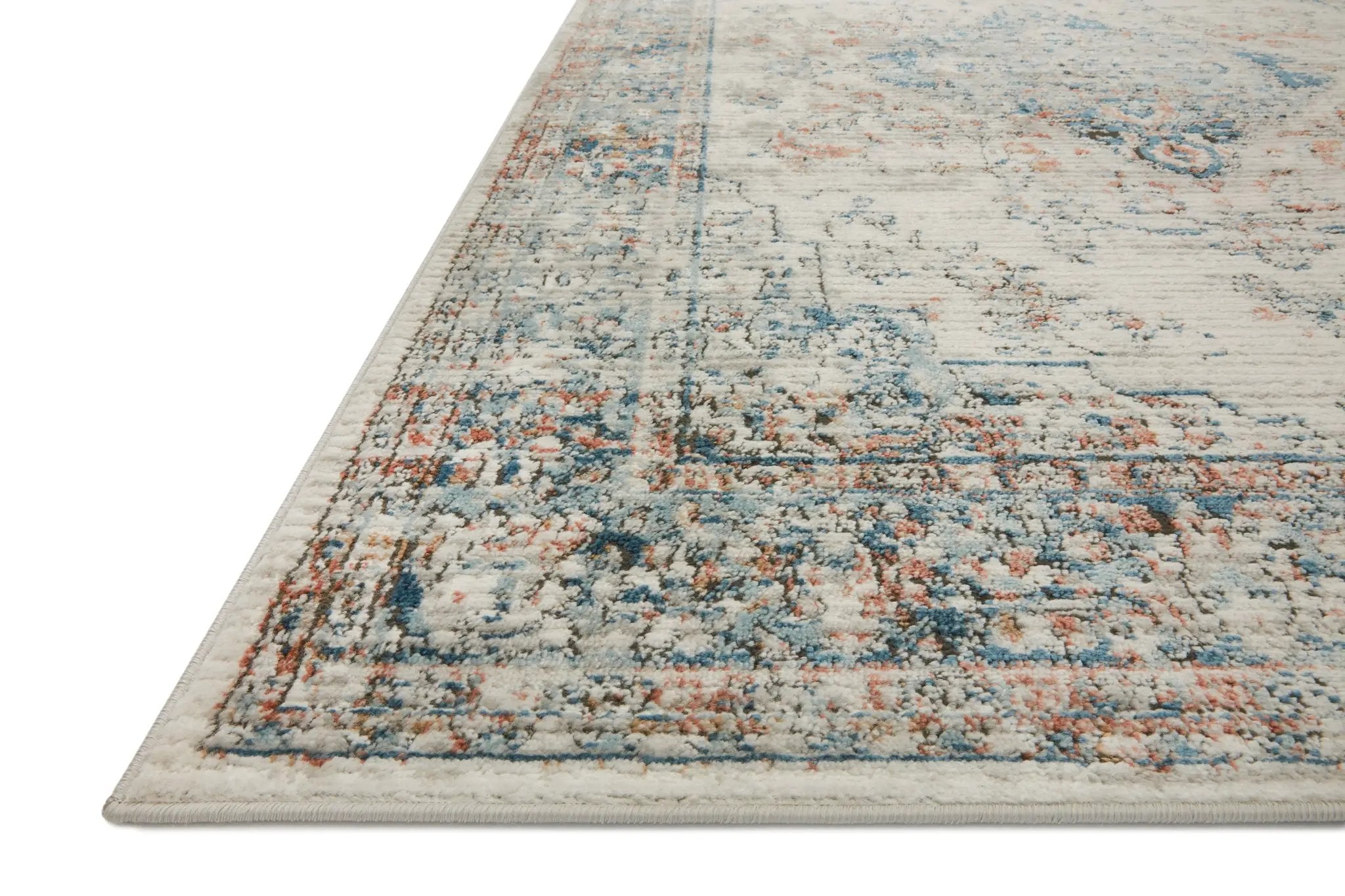Bianca BIA-10 Ivory / Ocean Area Rug by Loloi