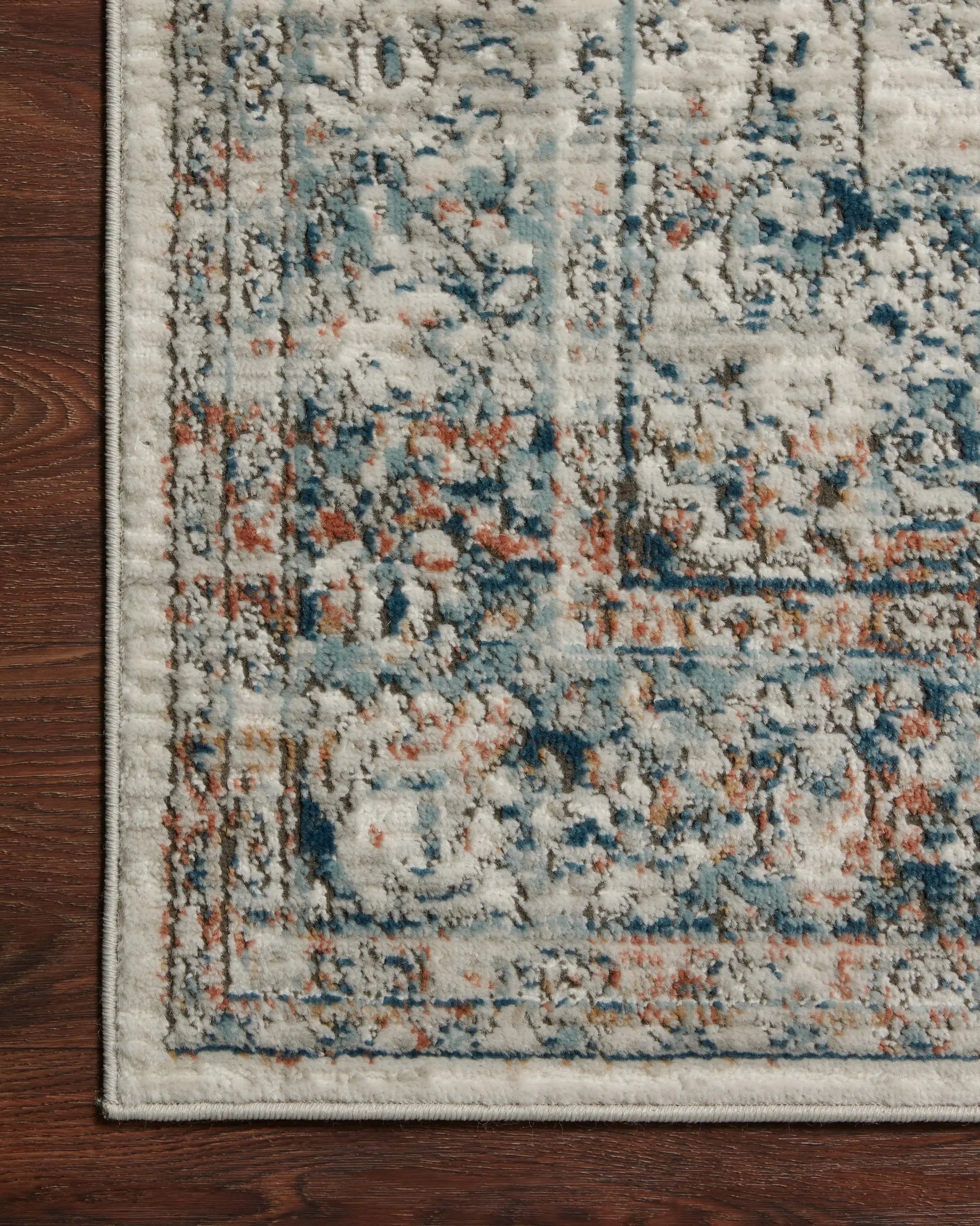 Bianca BIA-10 Ivory / Ocean Area Rug by Loloi
