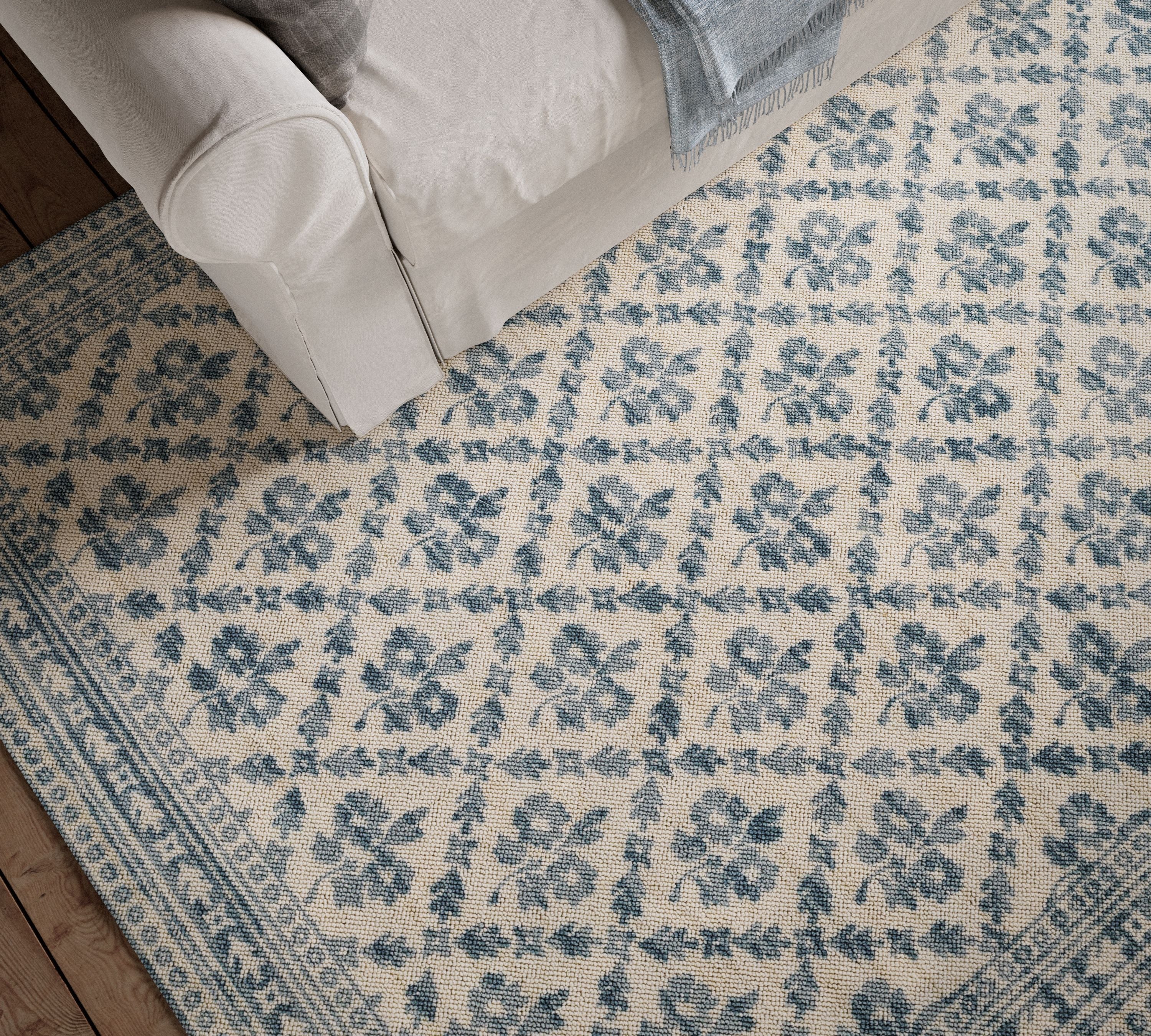 Momeni Bibury BIB-1 Blue Area Rug