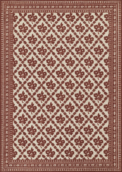 Momeni Bibury BIB-1 Red Area Rug