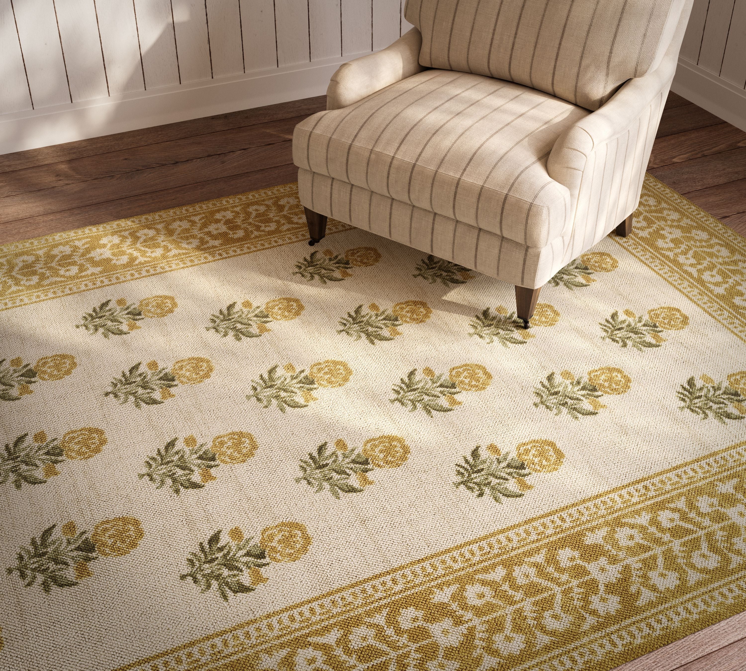 Momeni Bibury BIB-4 Gold Area Rug