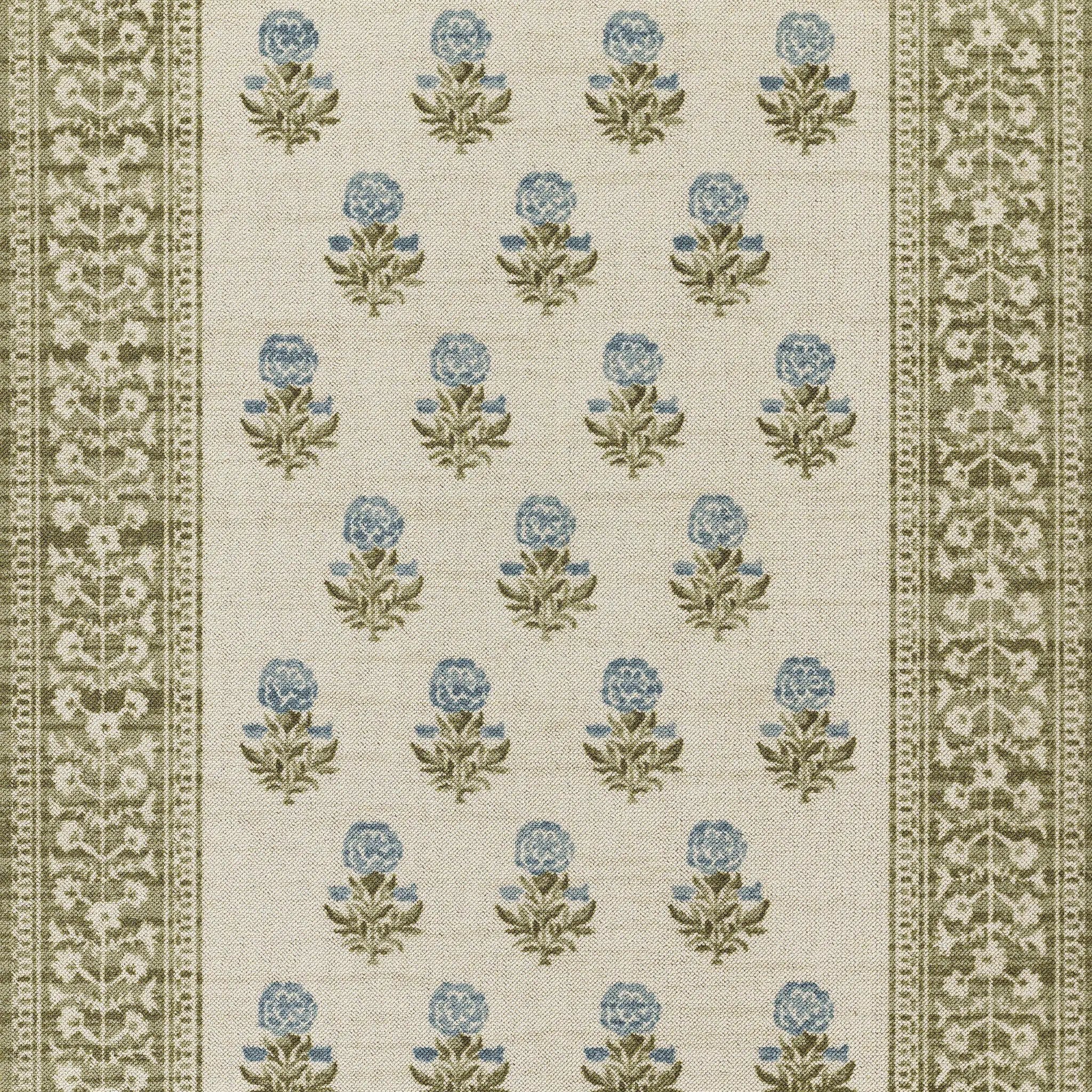Bibury BIB-4 Green Area Rug by Momeni