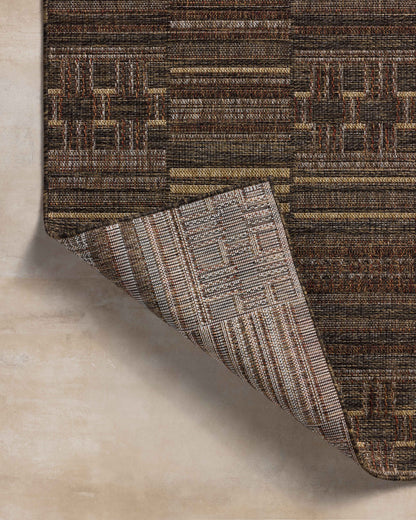 The Birch BIR-01 Spice / Tobacco Area Rug offers spirited spice and rich tobacco sophistication and contemporary and linear charm in a power-loomed polypropylene area rug