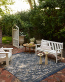 A power-loomed polypropylene area rug with contemporary and linear design in casual denim and radiant gold hues, the Birch BIR-04 Denim / Gold Area Rug is a standout in any décor