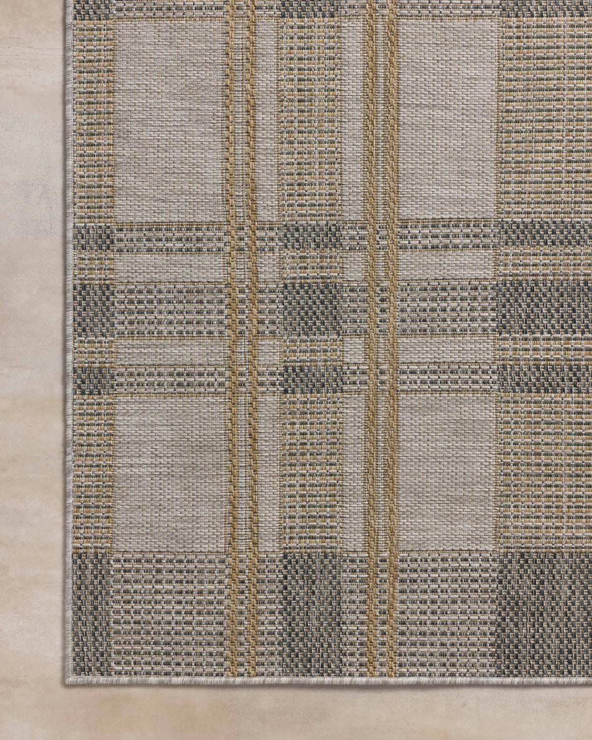 Birch BIR-05 Bone / Gold Area Rug by Loloi