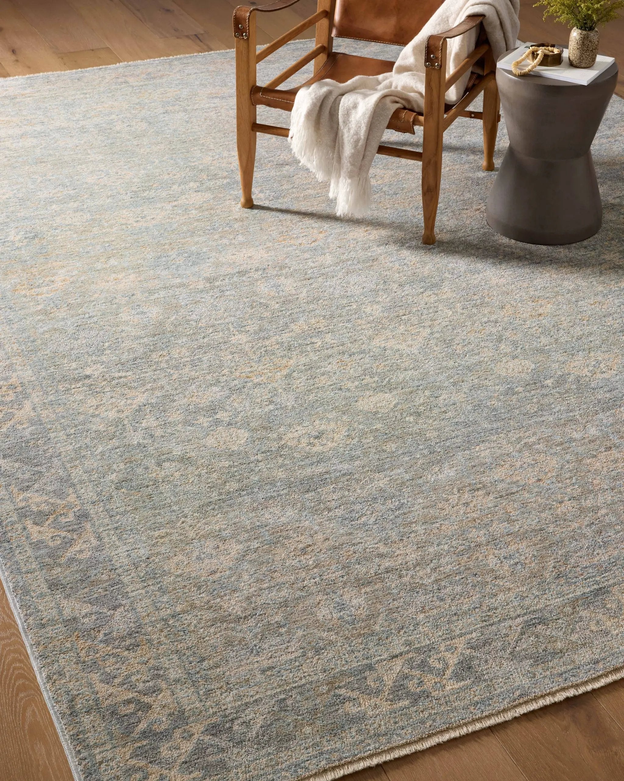 Blake BLA-01 Sky / Beige Area Rug by Angela Rose x Loloi