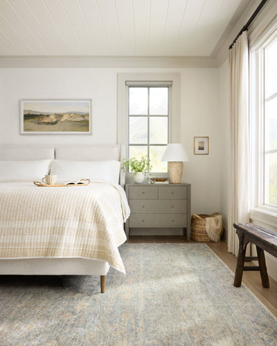 Angela Rose x Loloi Blake BLA-01 Sky / Beige Area Rug