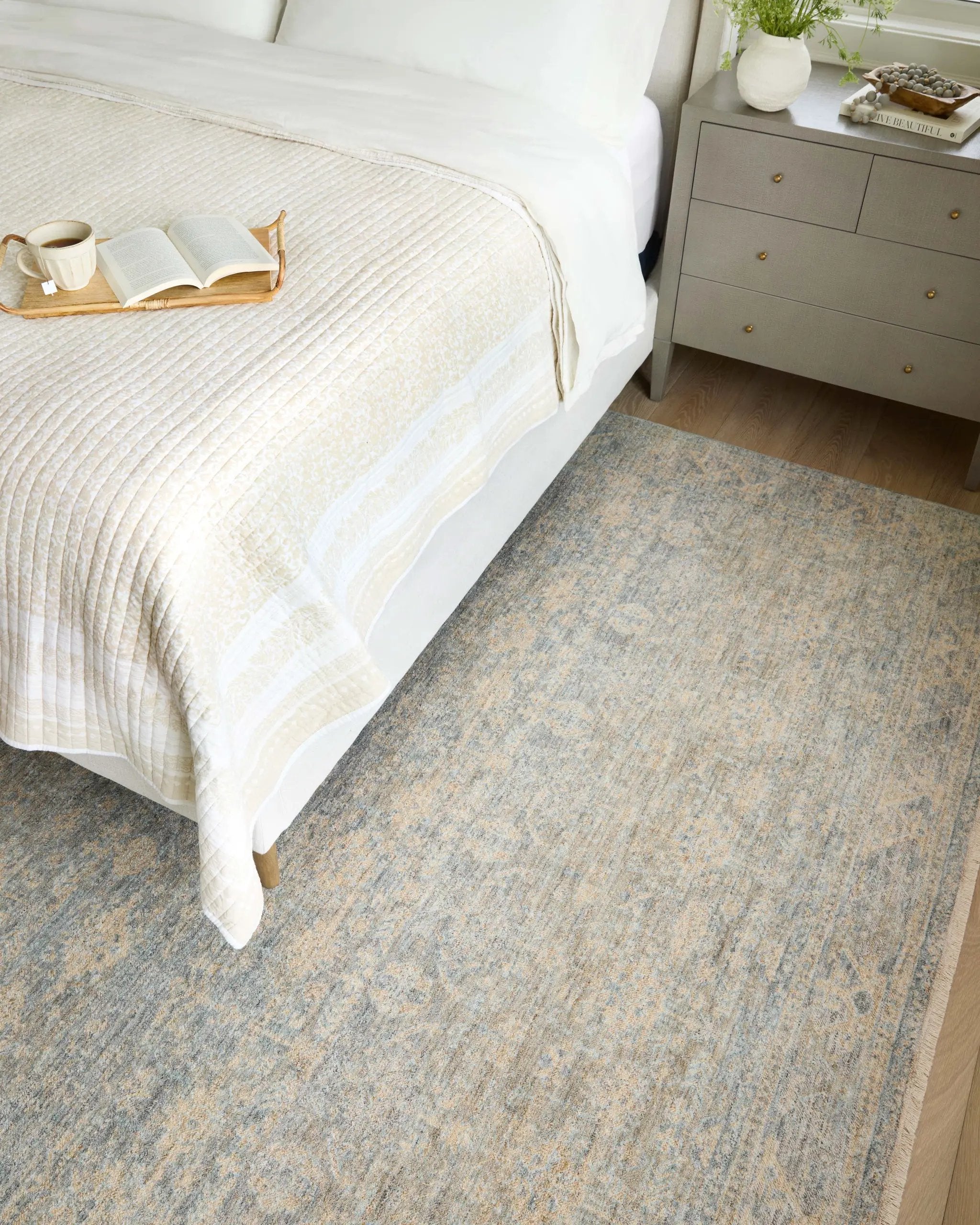 Blake BLA-01 Sky / Beige Area Rug by Angela Rose x Loloi