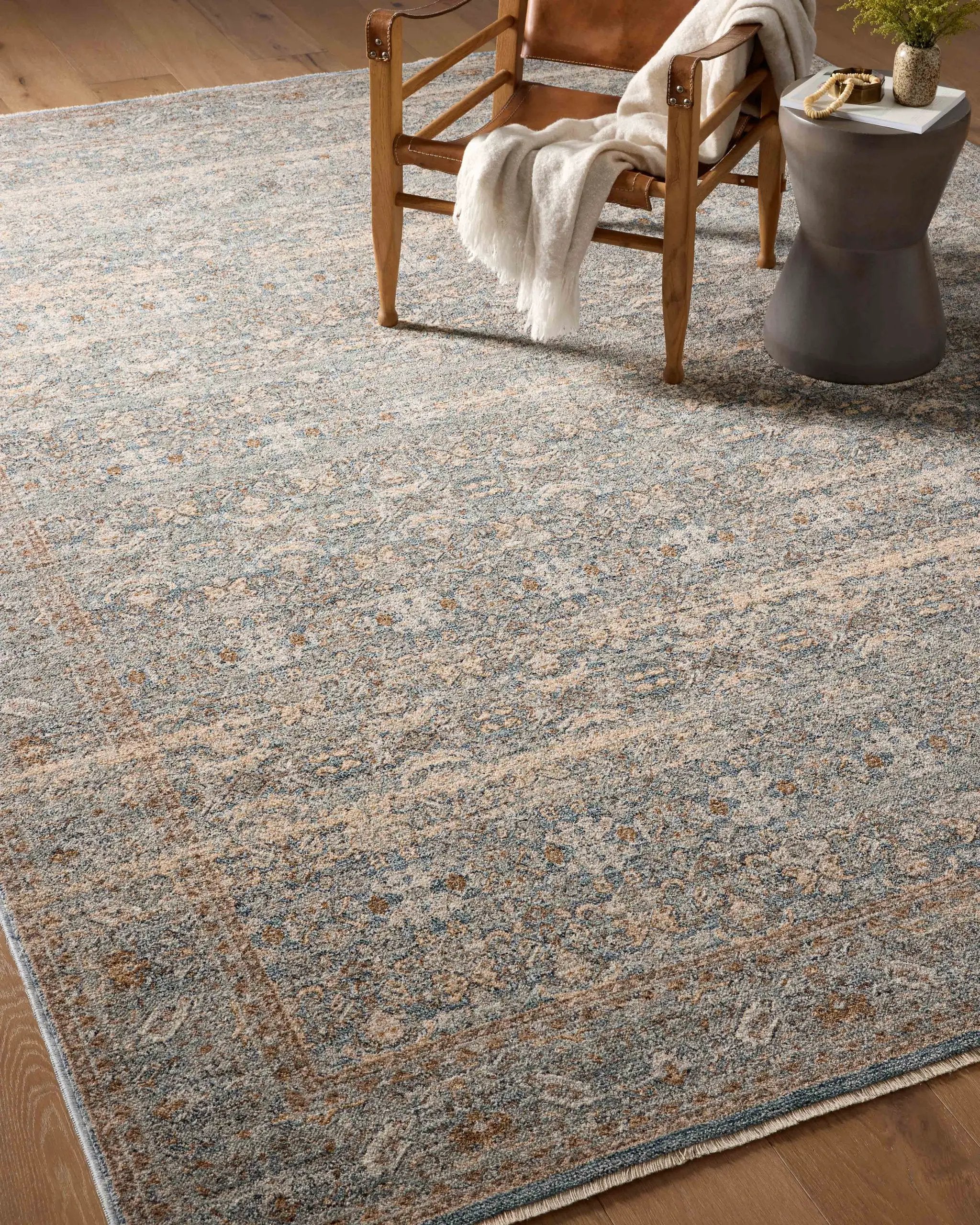 Blake BLA-02 Ocean / Mocha Area Rug by Angela Rose x Loloi