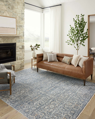 Angela Rose x Loloi Blake BLA-03 Denim / Taupe Area Rug