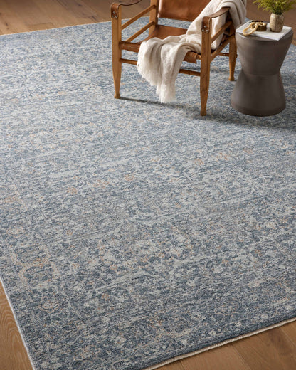 Angela Rose x Loloi Blake BLA-03 Denim / Taupe Area Rug