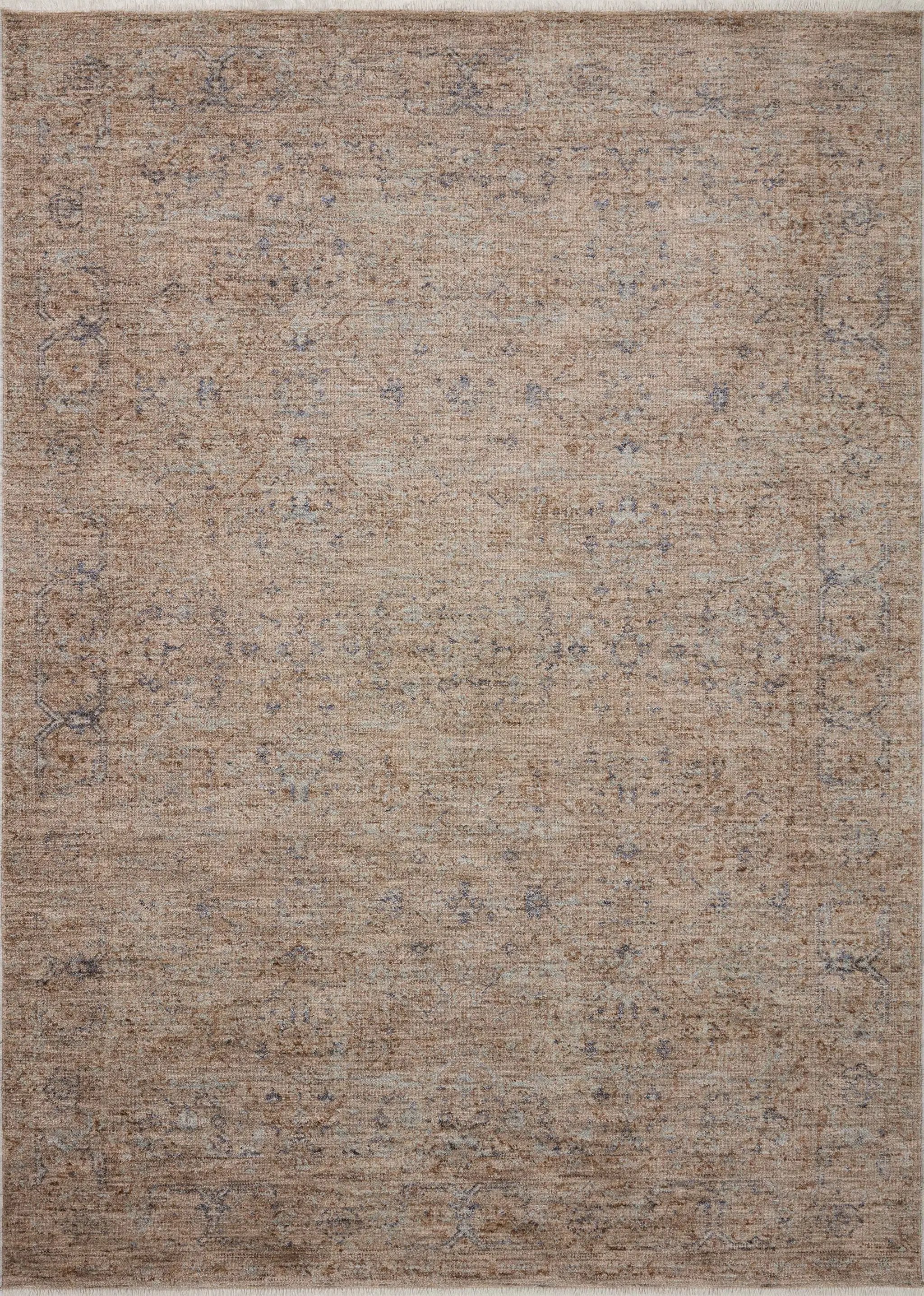 Blake BLA-03 Taupe / Blue Area Rug by Angela Rose x Loloi