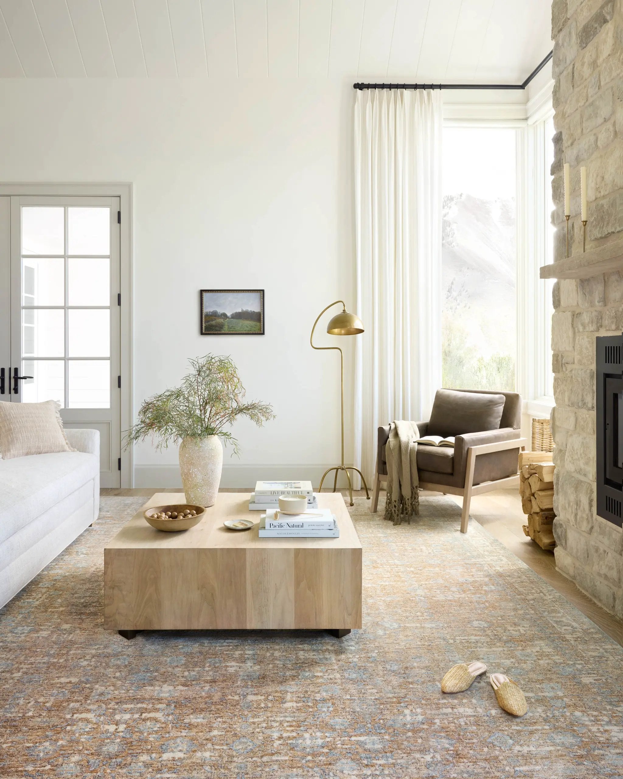 Blake BLA-05 Sand / Sky Area Rug by Angela Rose x Loloi