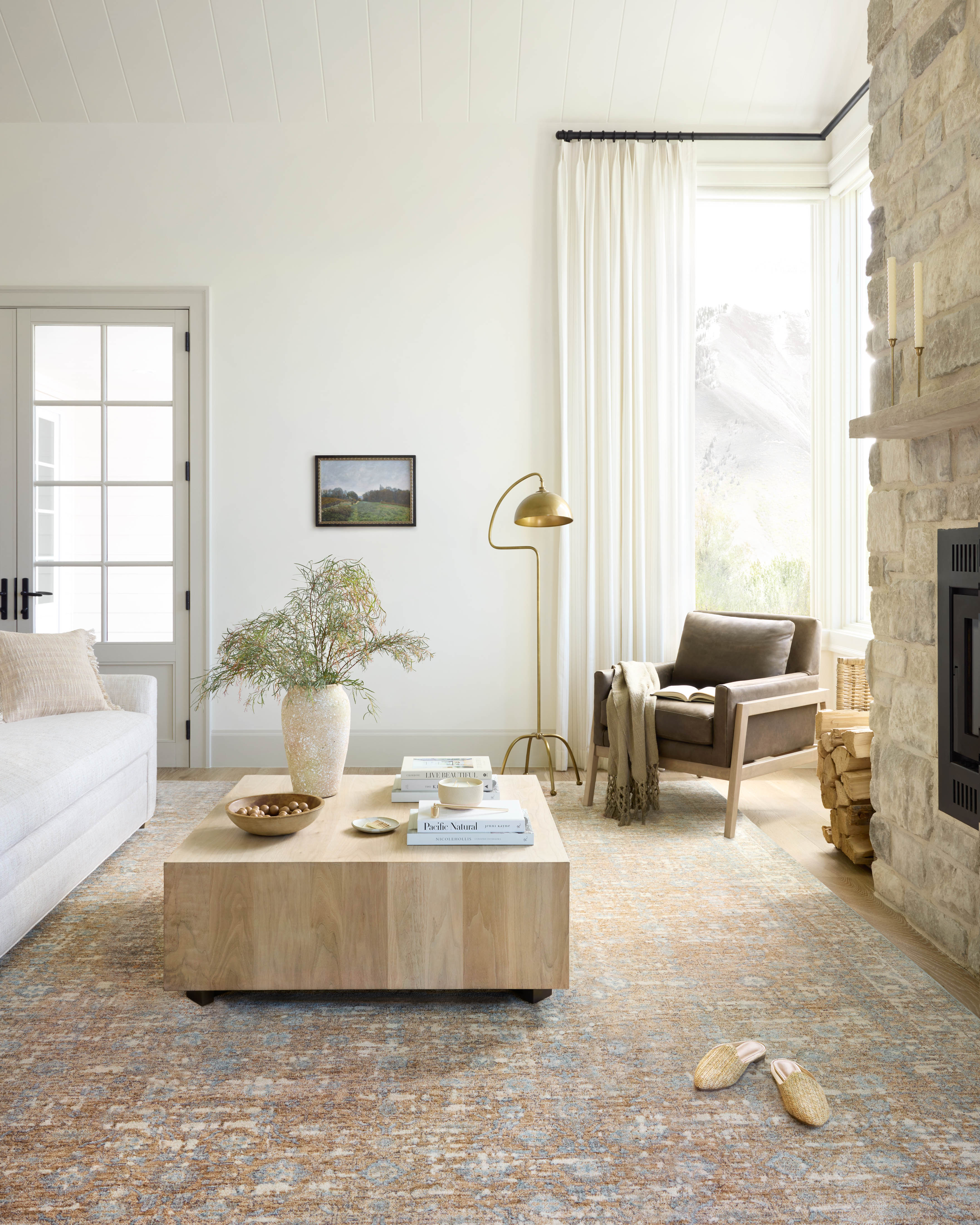 Angela Rose x Loloi Blake BLA-05 Sand / Sky Area Rug