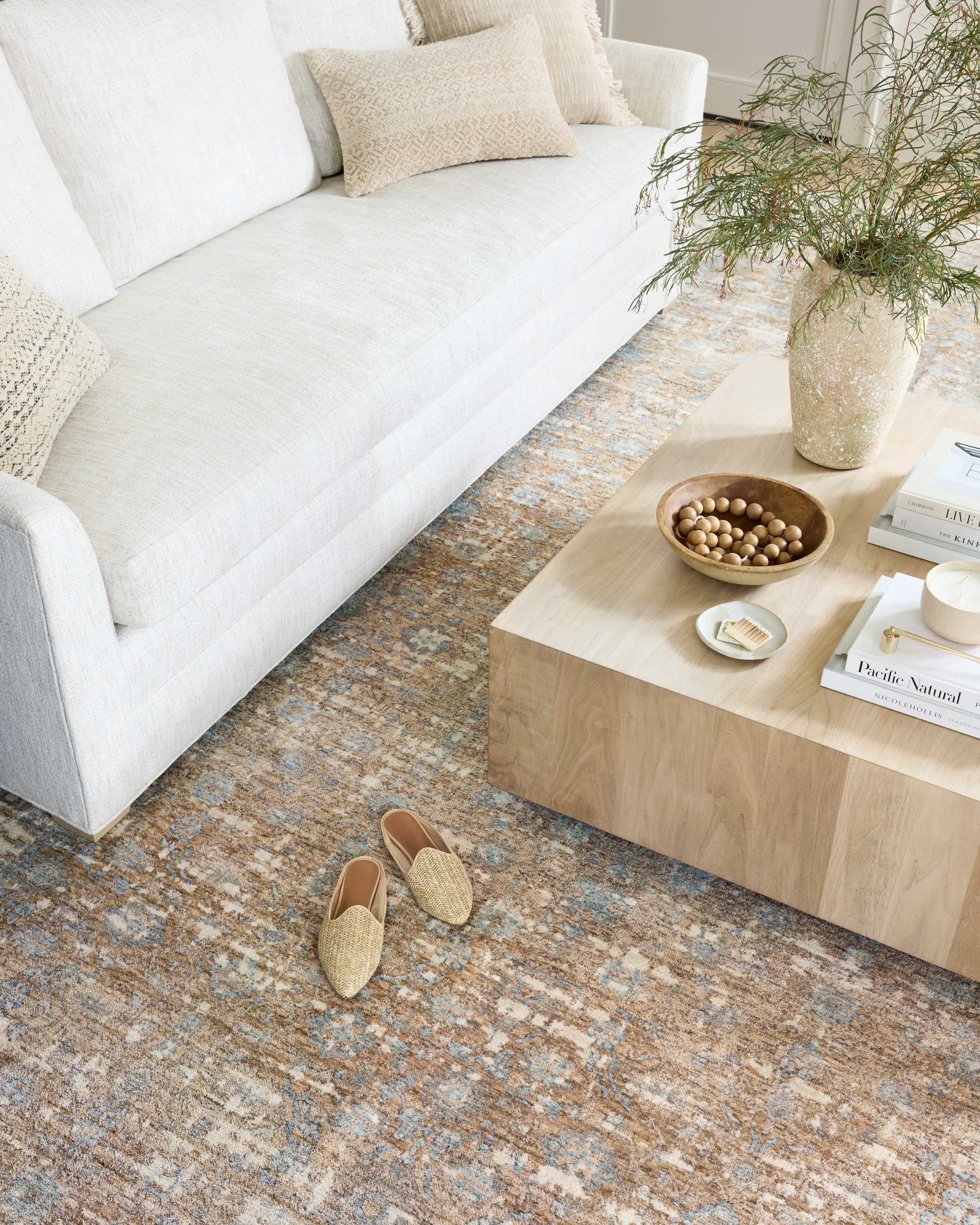 Blake BLA-05 Sand / Sky Area Rug by Angela Rose x Loloi