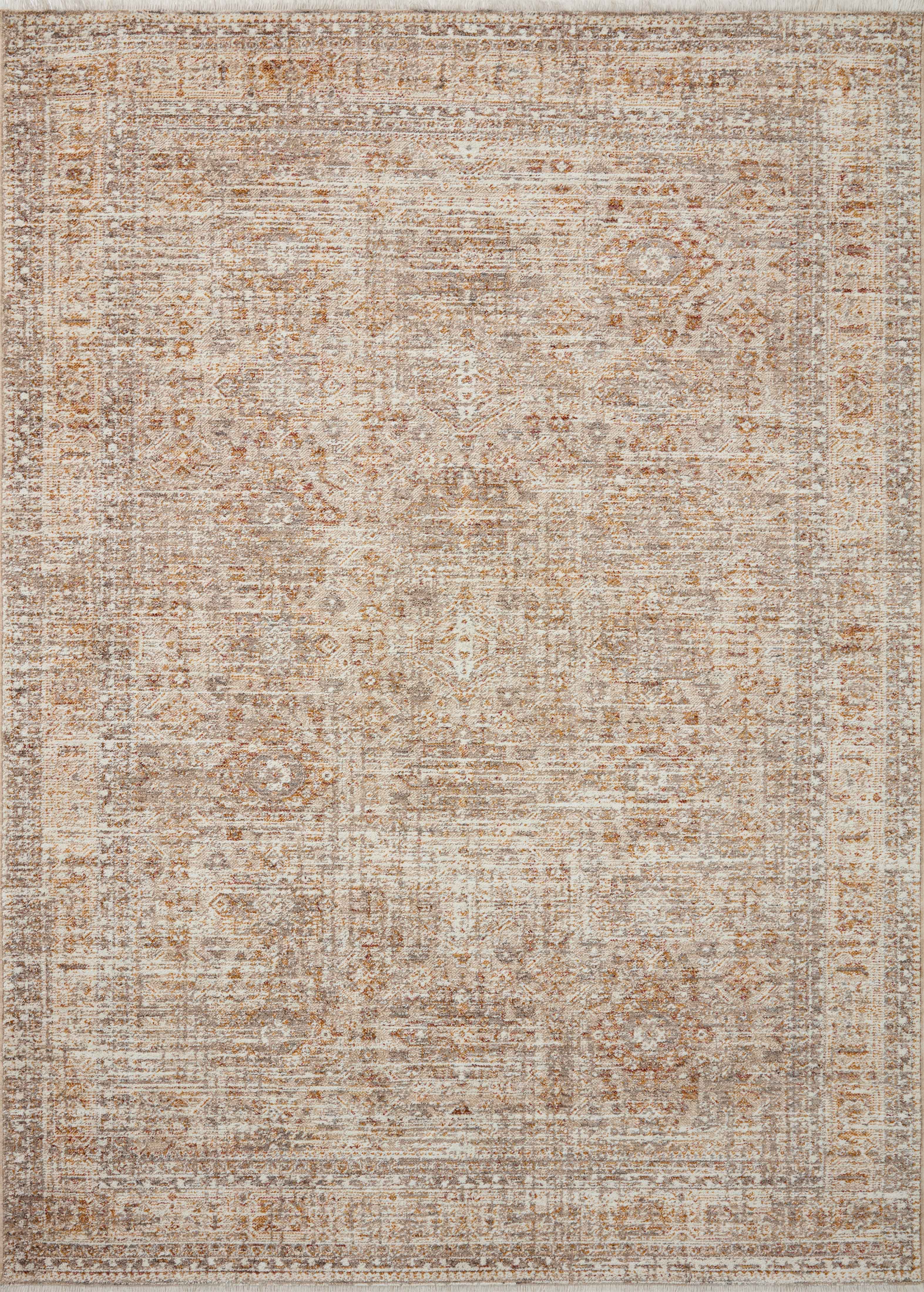 Angela Rose x Loloi Blake BLA-06 Oatmeal / Spice Area Rug