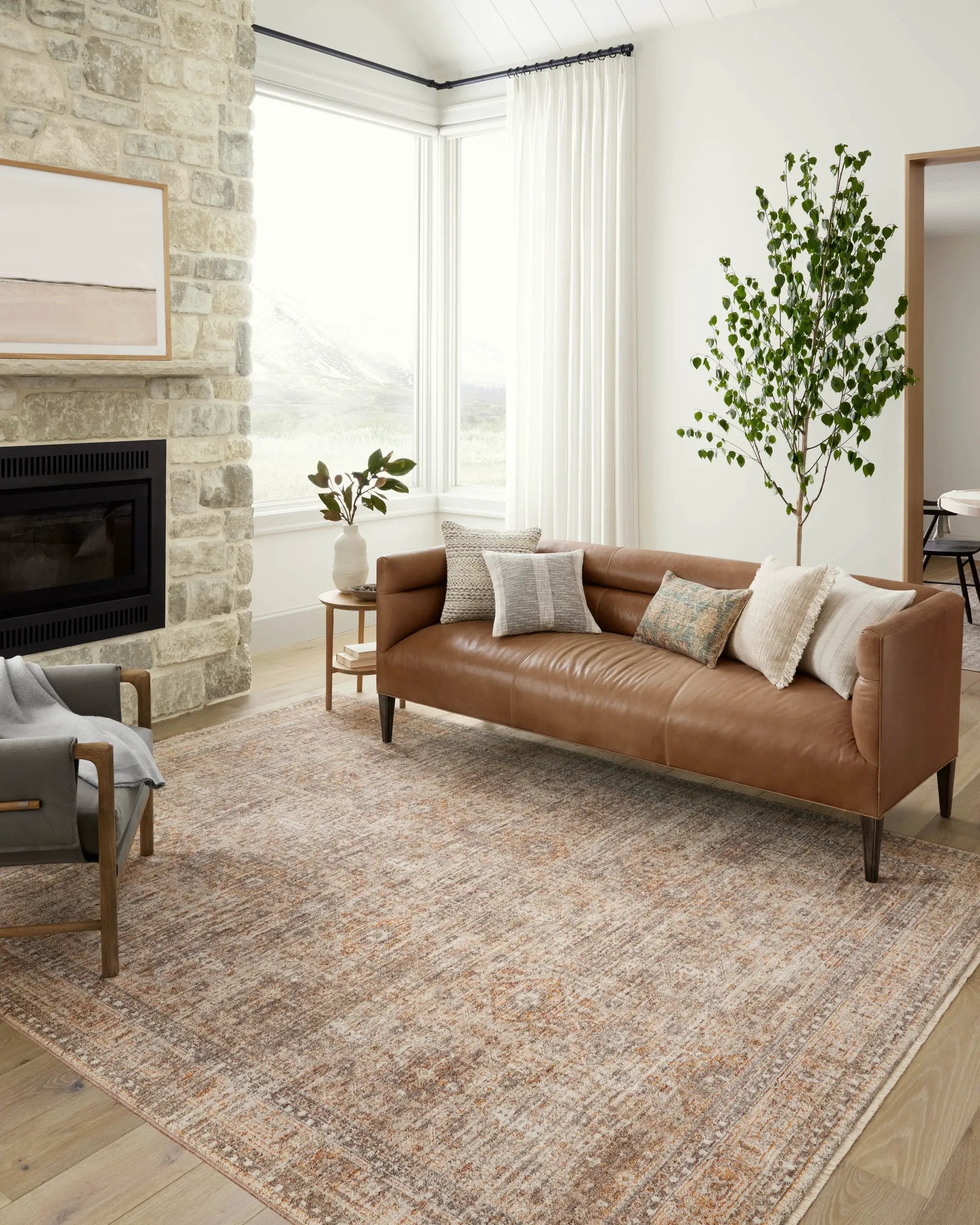 Blake BLA-06 Oatmeal / Spice Area Rug by Angela Rose x Loloi