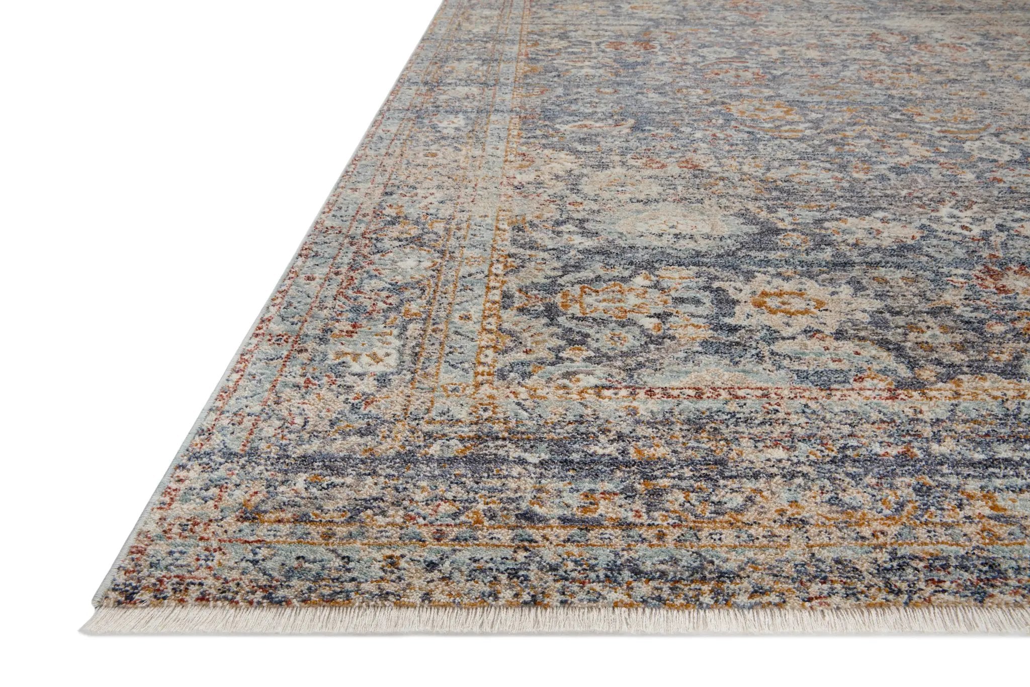 Blake BLA-07 Navy / Multi Area Rug by Angela Rose x Loloi
