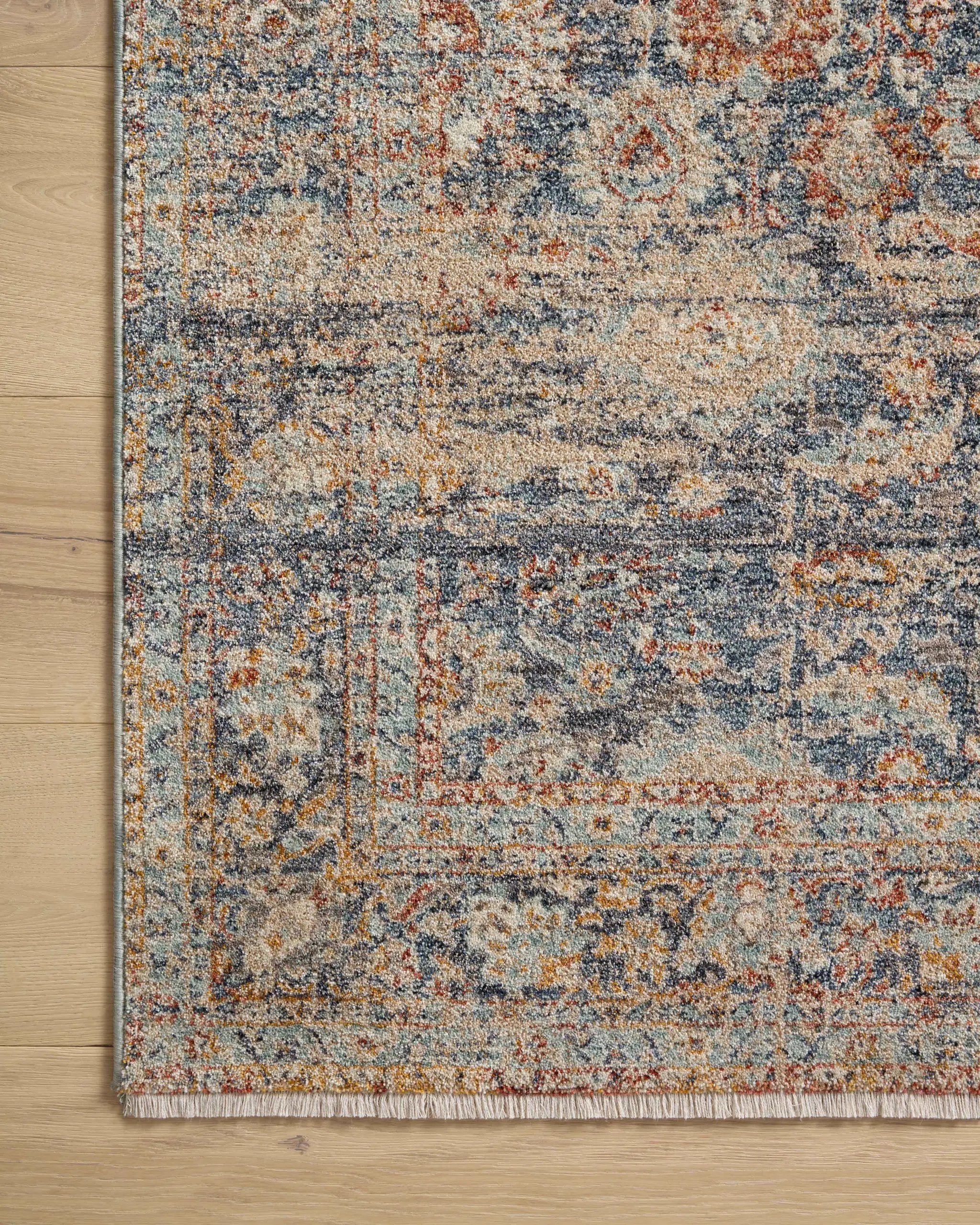 Blake BLA-07 Navy / Multi Area Rug by Angela Rose x Loloi