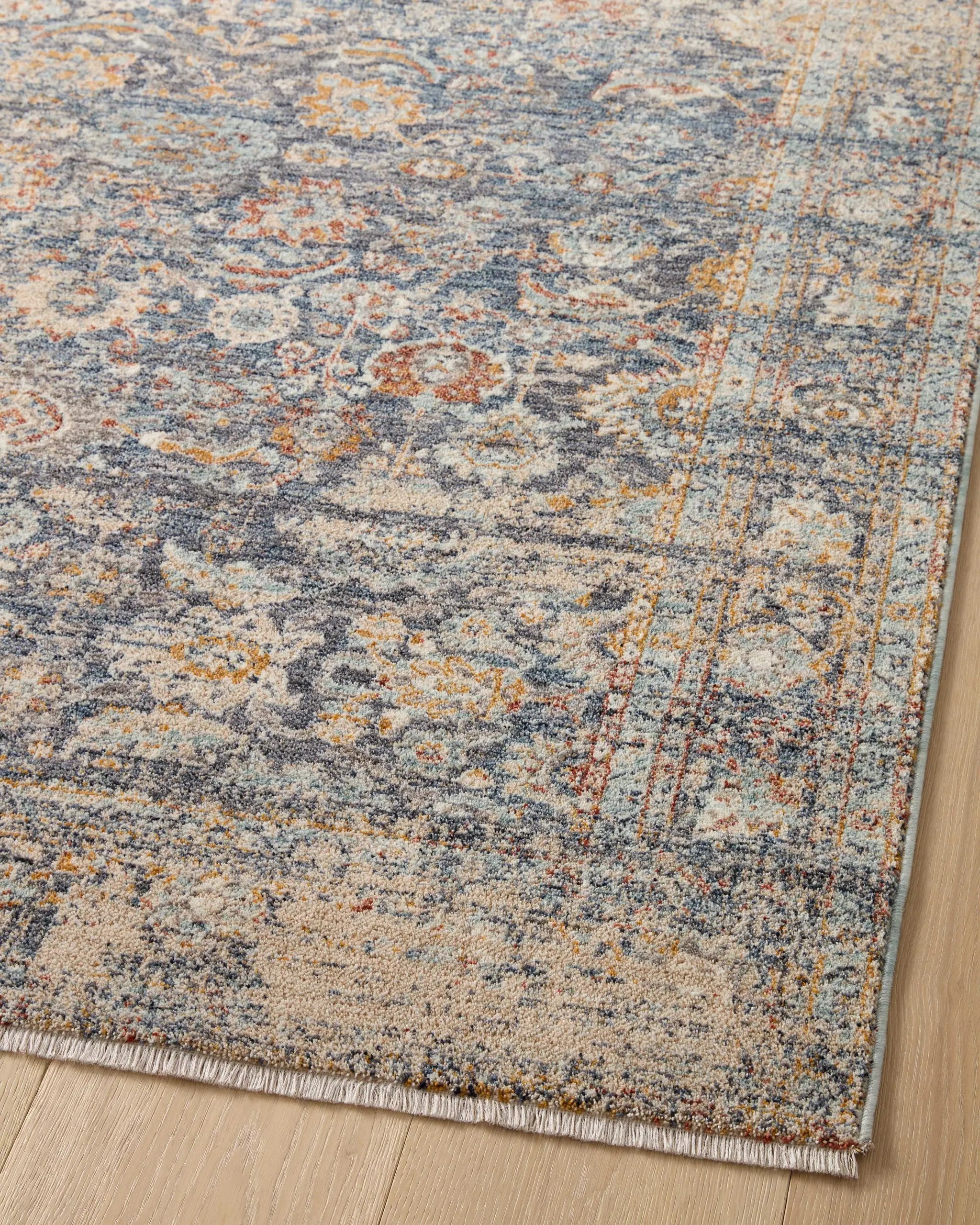 Blake BLA-07 Navy / Multi Area Rug by Angela Rose x Loloi