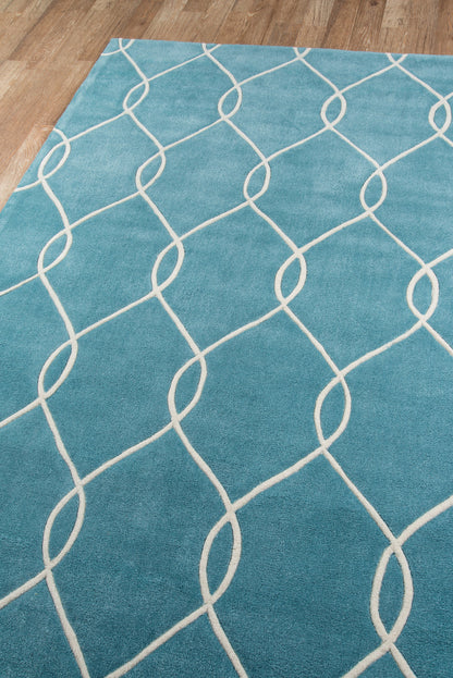 Momeni Bliss BS-12 Teal Hand Tufted Area Rug