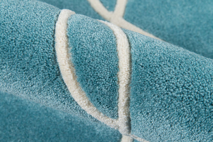 Momeni Bliss BS-12 Teal Hand Tufted Area Rug