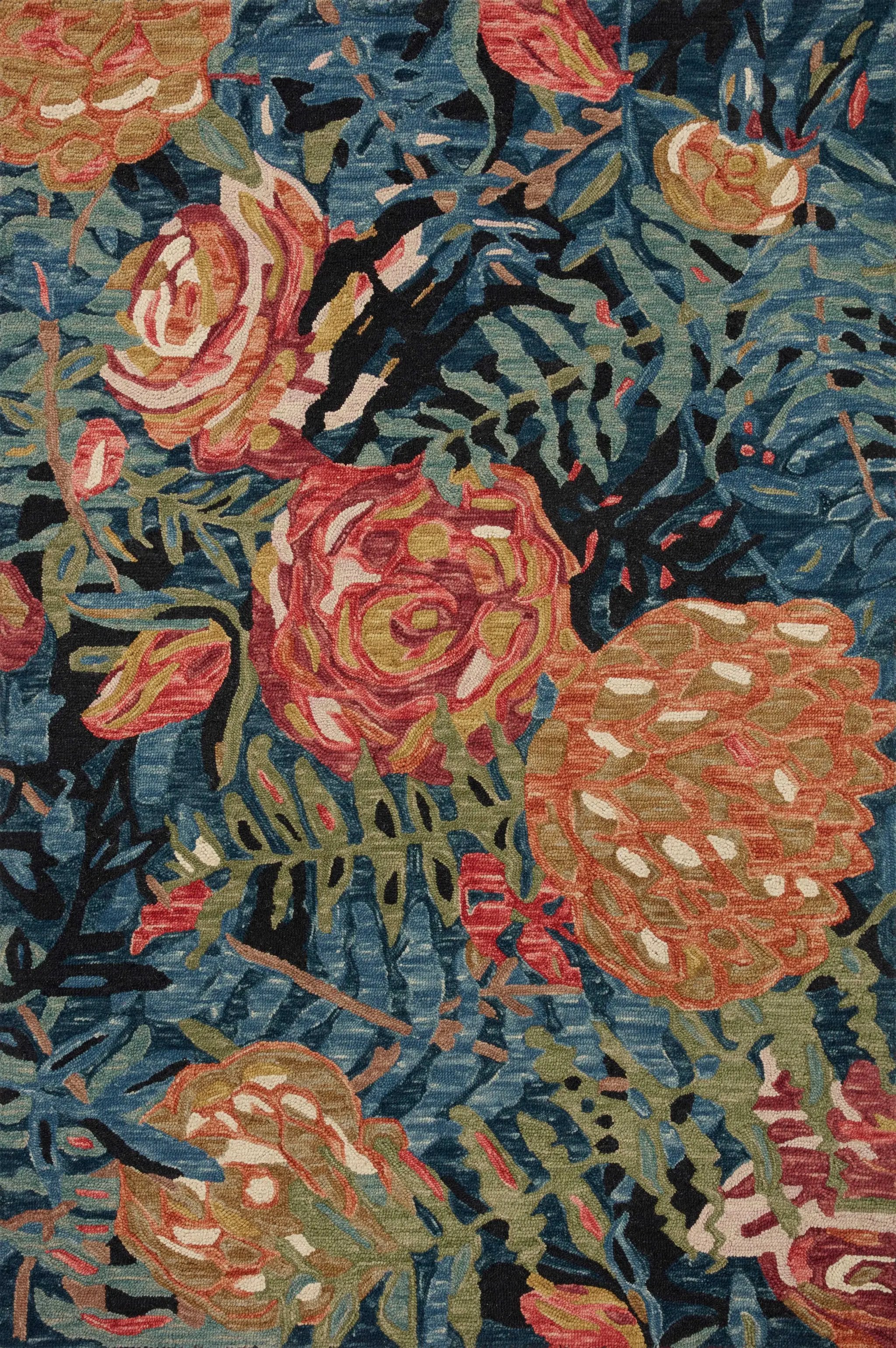 Belladonna BLM-02 Black / Fiesta Area Rug by Loloi