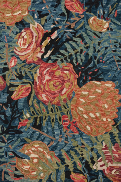 Belladonna BLM-02 Black / Fiesta Area Rug by Loloi
