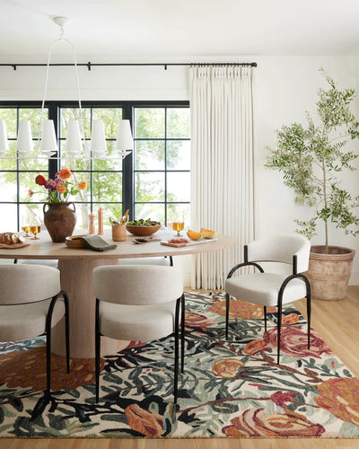 Belladonna BLM-02 Ivory / Lagoon Area Rug by Loloi