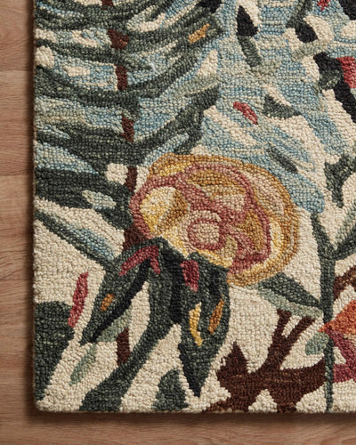 Belladonna BLM-02 Ivory / Lagoon Area Rug by Loloi