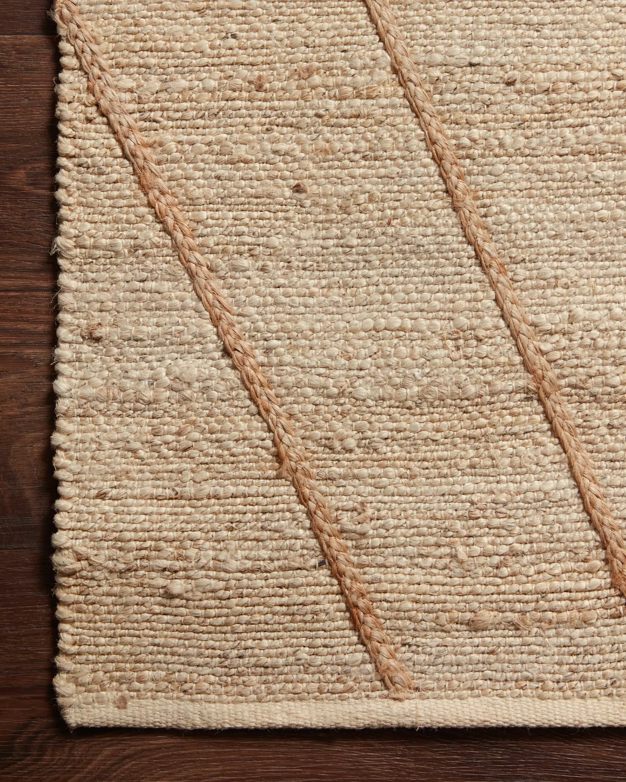 Bodhi BOD-02 Ivory / Natural Area Rug by Loloi