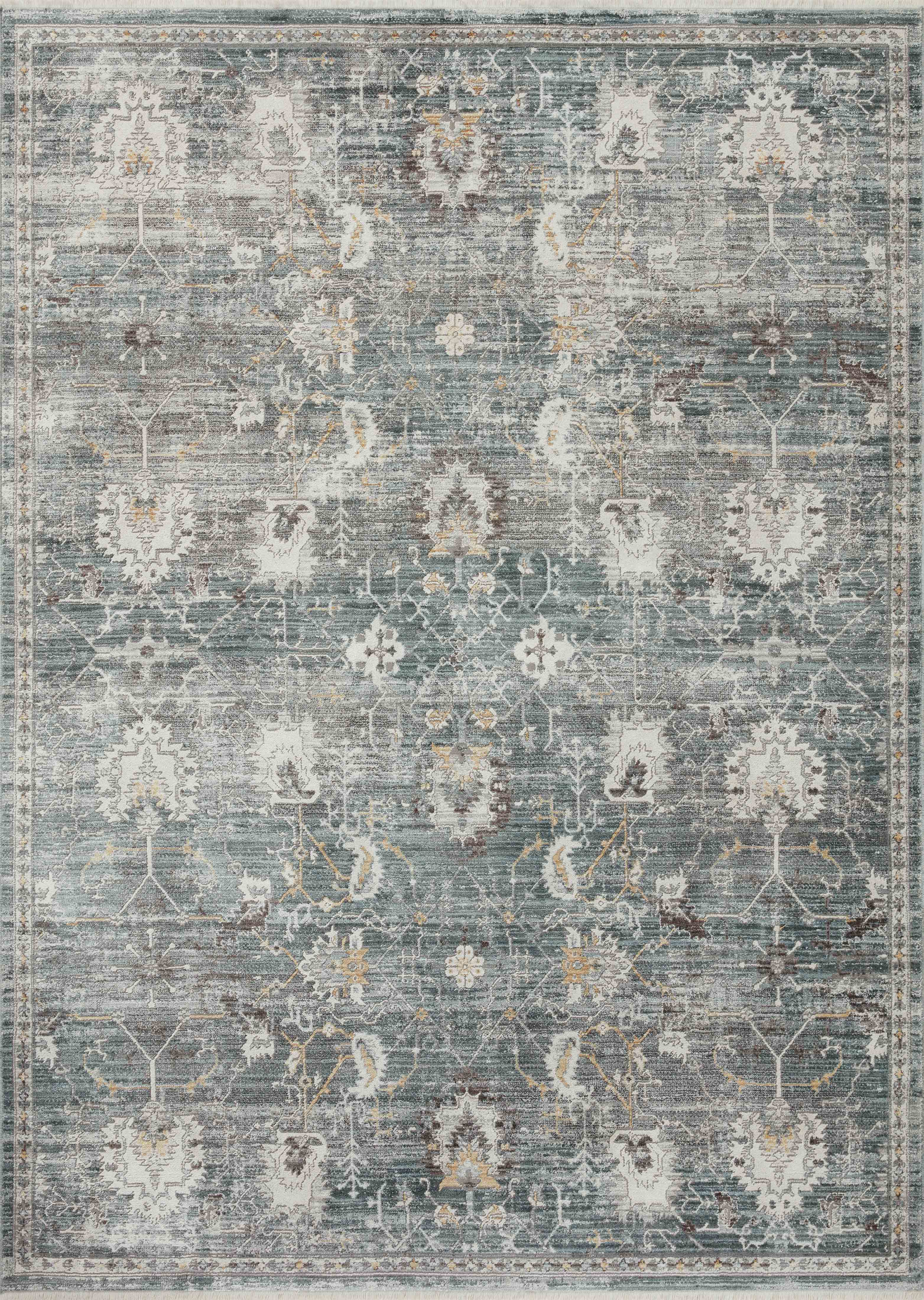 Loloi Bonney BNY-03 Lagoon / Ivory Area Rug