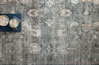 Loloi Bonney BNY-03 Lagoon / Ivory Area Rug