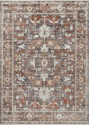 Loloi Bonney BNY-07 Charcoal / Spice Area Rug
