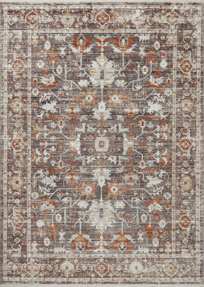 Loloi Bonney BNY-07 Charcoal / Spice Area Rug