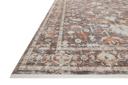 Loloi Bonney BNY-07 Charcoal / Spice Area Rug