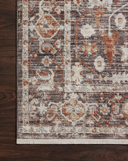 Loloi Bonney BNY-07 Charcoal / Spice Area Rug