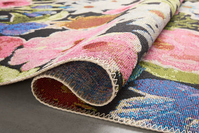 Botanical BOT-01 Black / Multi Area Rug by Loloi