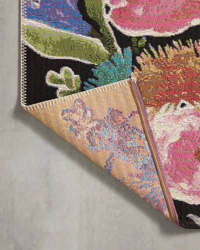 Botanical BOT-01 Black / Multi Area Rug by Loloi