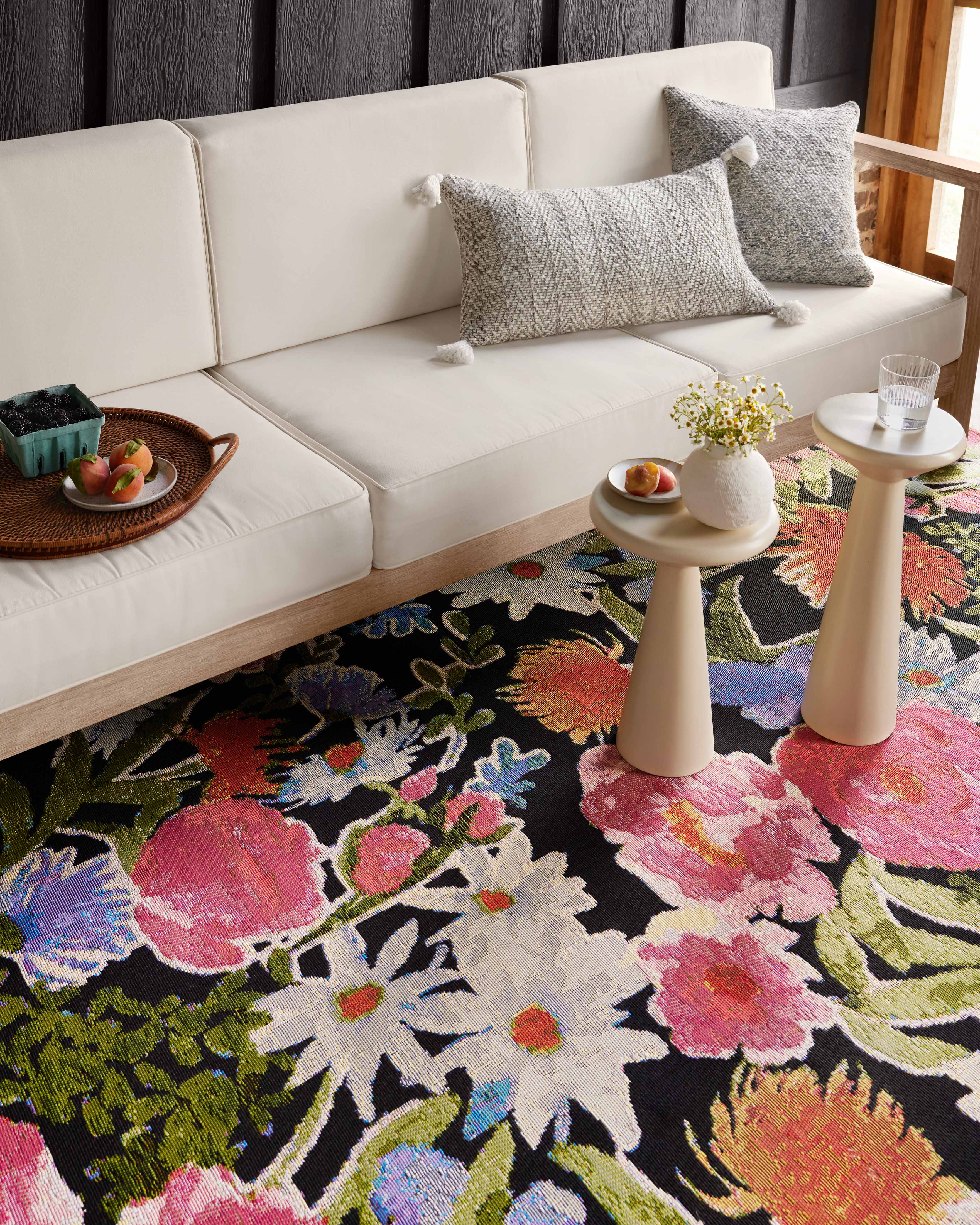 Loloi Botanical BOT-01 Black / Multi Area Rug