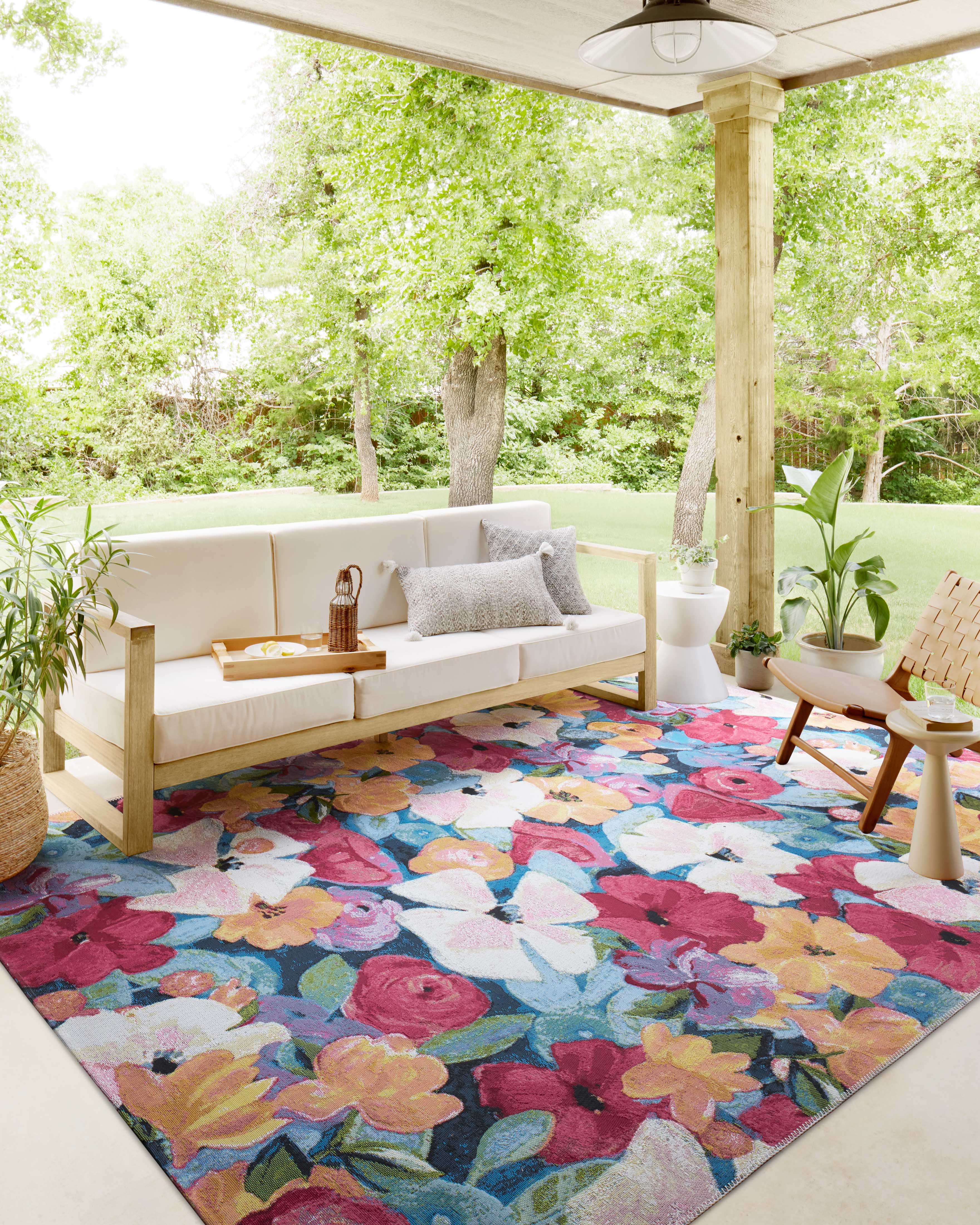 Loloi Botanical BOT-02 Navy / Multi Area Rug