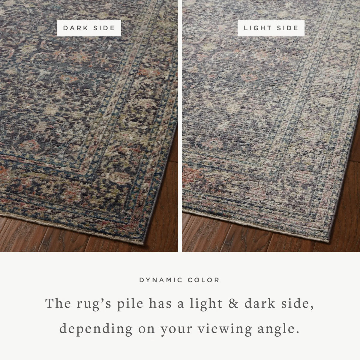Bradbury BRU-01 Midnight / Multi Area Rug by Jean Stoffer x Loloi