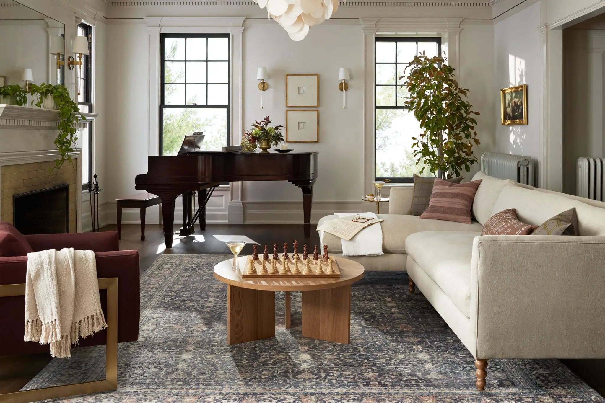 Bradbury BRU-01 Midnight / Multi Area Rug by Jean Stoffer x Loloi