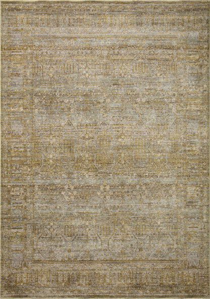 Jean Stoffer x Loloi Bradbury BRU-02 Dove / Gold Area Rug
