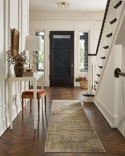 Jean Stoffer x Loloi Bradbury BRU-02 Dove / Gold Area Rug