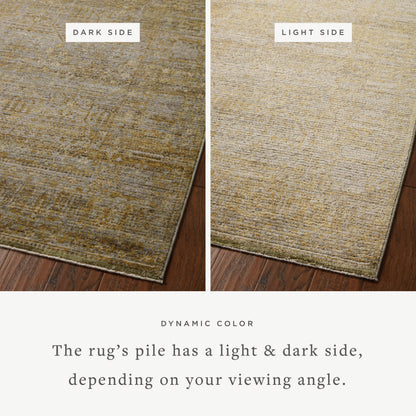 Jean Stoffer x Loloi Bradbury BRU-02 Dove / Gold Area Rug