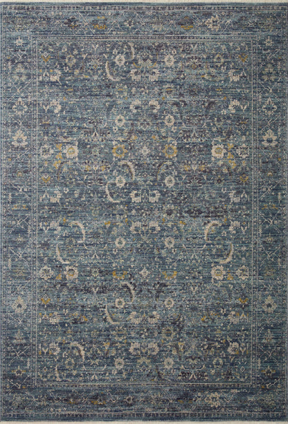 Jean Stoffer x Loloi Bradbury BRU-03 Ocean / Gold Area Rug