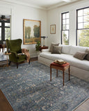 Jean Stoffer x Loloi Bradbury BRU-03 Ocean / Gold Area Rug