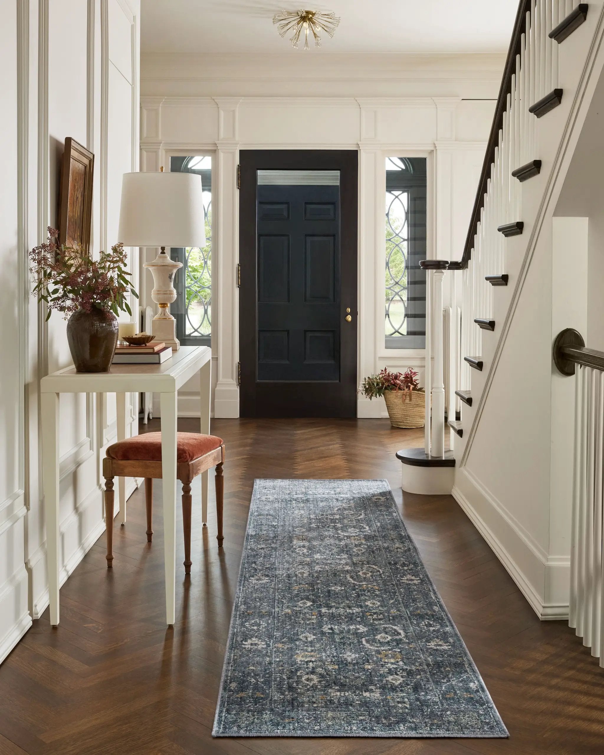 Bradbury BRU-03 Ocean / Gold Area Rug by Jean Stoffer x Loloi