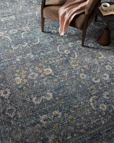 Jean Stoffer x Loloi Bradbury BRU-03 Ocean / Gold Area Rug